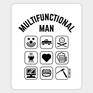 Multifunctional Man (9 Icons / Smartphone Design) Magnet